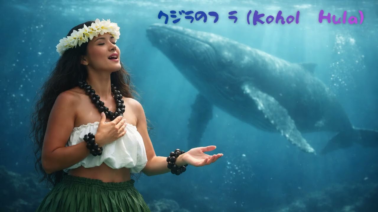 クジラのフラ（Koholā Hula）#ハワイアン#HawaiianChill#チルミュージック#海BGM#クジラ#波の音#リラックス#癒し音楽