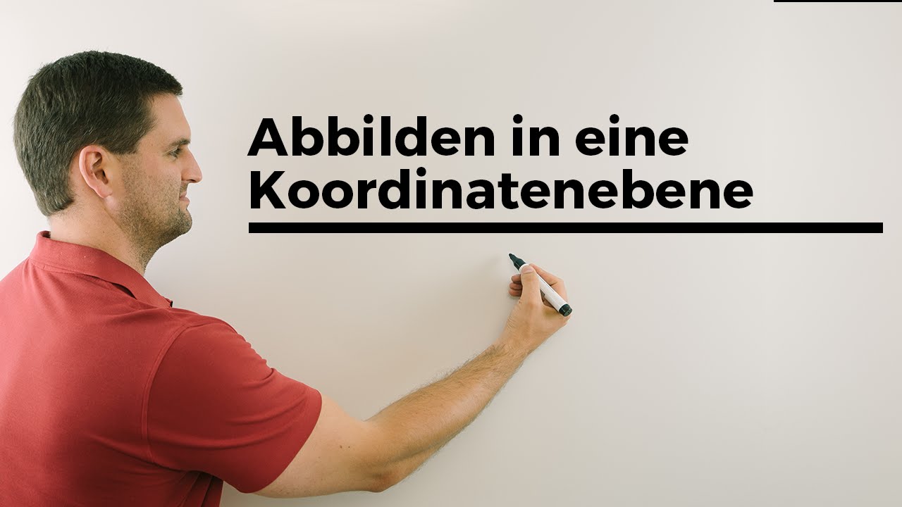Abbilden in eine Koordinatenebenebene, senkrechte Projektion, Matrizen, Mathe by Daniel Jung