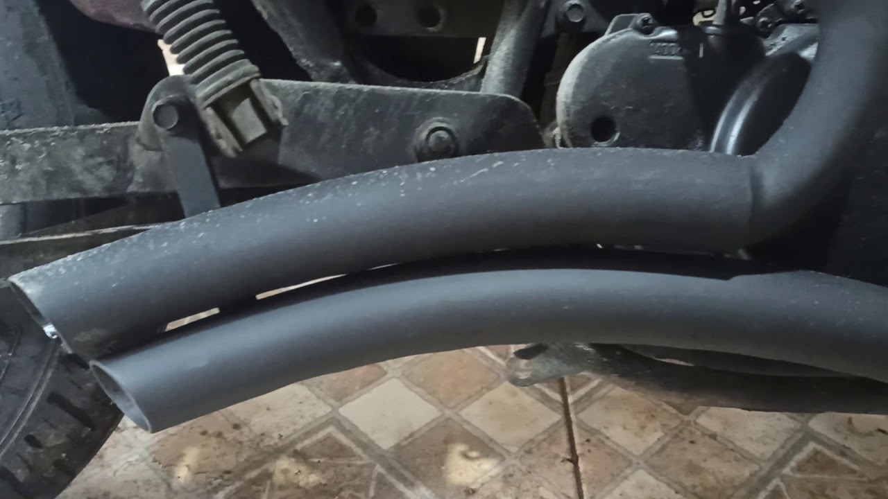 Virago 250 - Acessórios - Escape JJ sem abafador cuspindo fogo