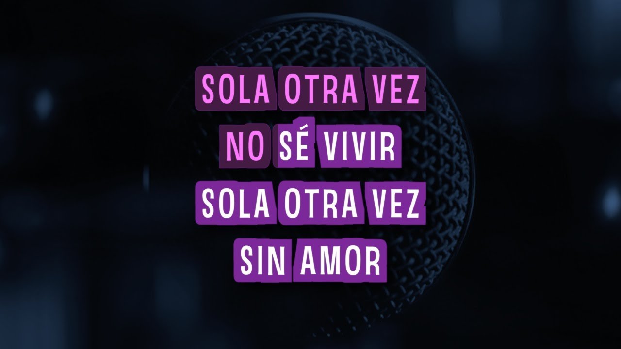 Sola Otra Vez (Karaoke) - Celine Dion