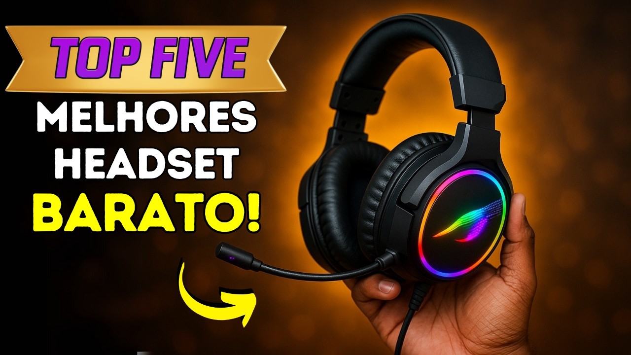 TOP 5 MELHORES Headset Gamer Custo-Benefício 2025 ( BOM e BARATO )