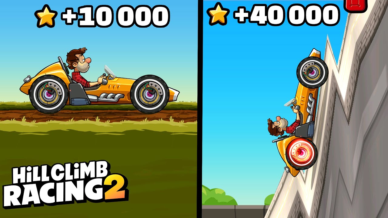 Hill Climb Racing 2 - BOLT in CITY, SAVANNA, WINTER, BACKWATER BOG gameplay
