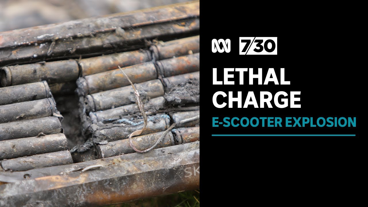 Concerns over growing number of fires linked to lithium-ion batteries in e-scooters, e-bikes | 7.30