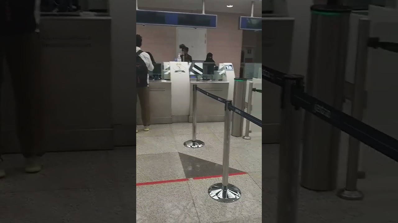 Emigration Check Jeddah Airport Saudi Arabia #shorts #aamirrizvivlogs