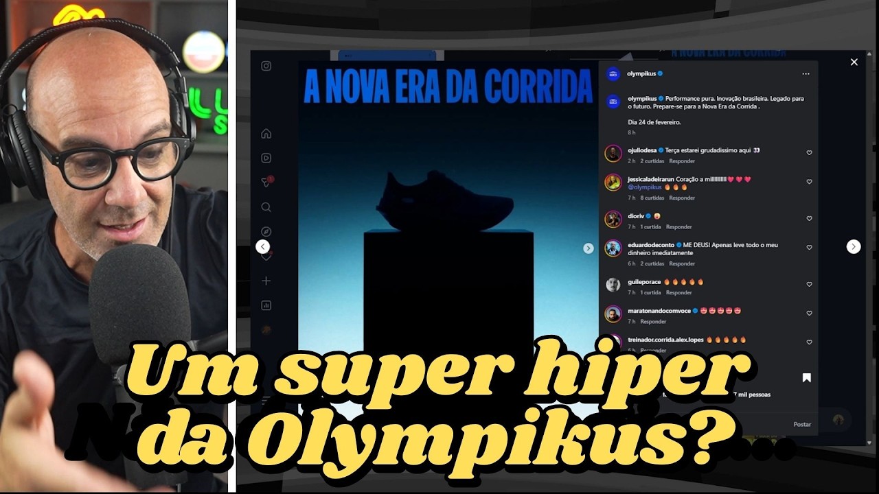 QUE TÊNIS SERÁ ESSE TAL de CORRE PACE (que a Olympikus vai lançar amanhã)?