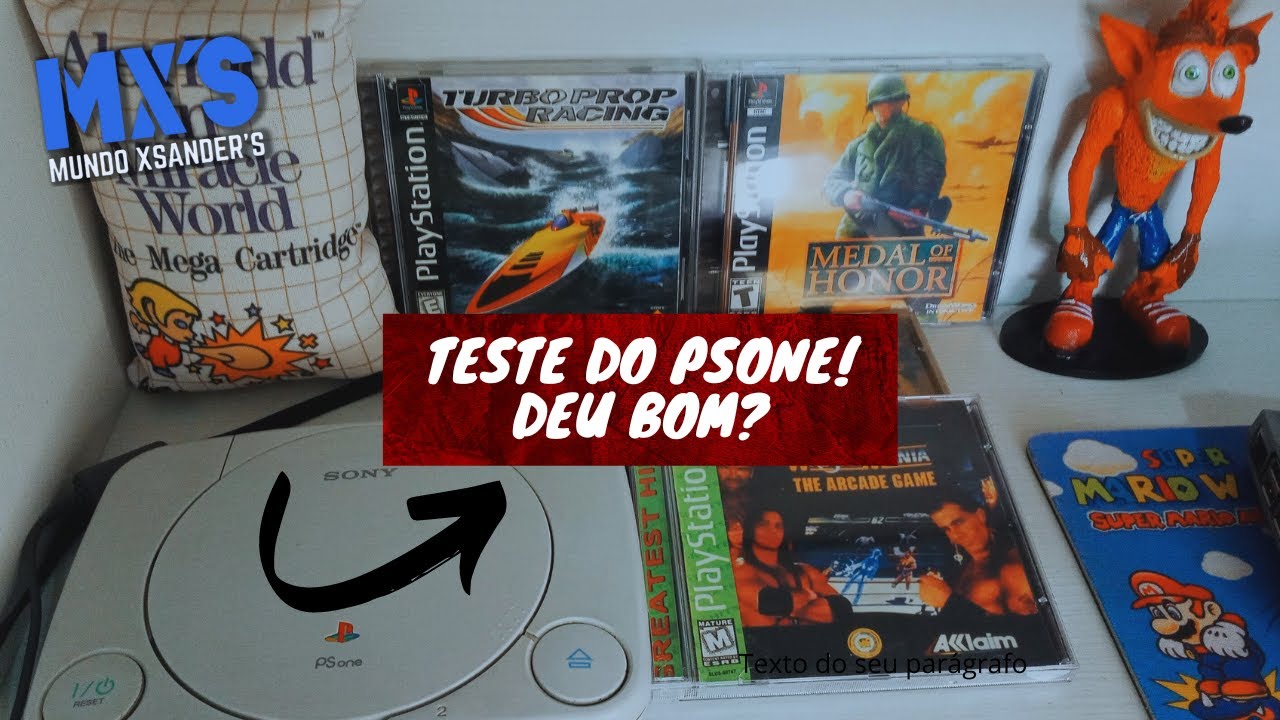 Teste Do PSone Que Comprei No Mercado Livre! Valeu A Pena? #mundoxsanders #psone #playstation #ps1
