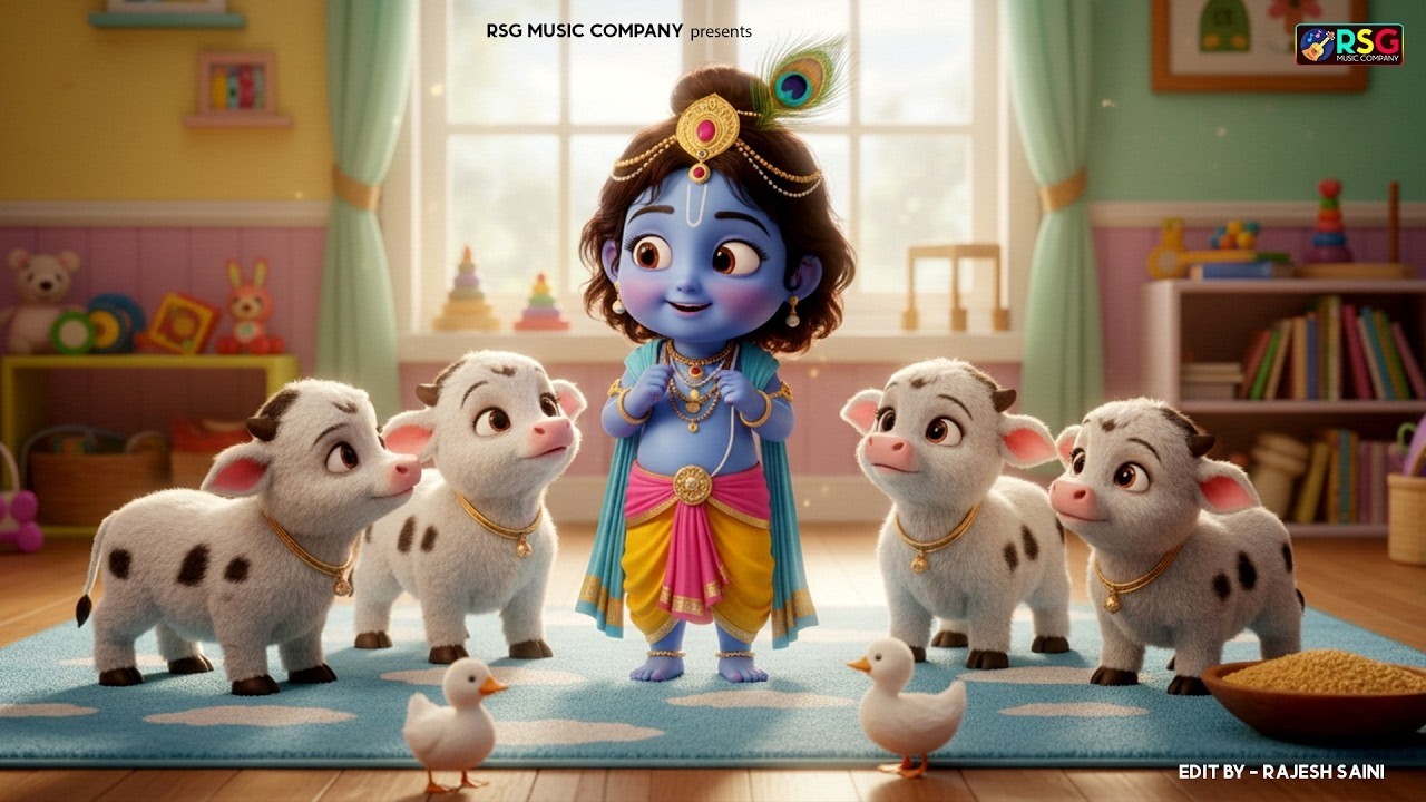 छोटी छोटी गैया छोटे छोटे ग्वाल। Choti Choti Gaiya Chote Chote Gwal। #kanha #krishna #krishnabhajan