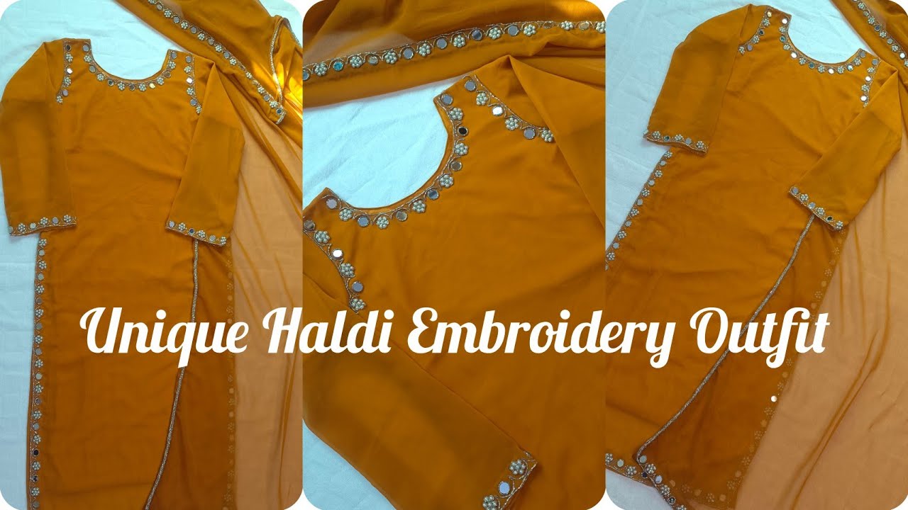 Simple & Unique Haldi Outfit 2026 | Yellow Embroidery Kurti for Haldi Function | Budget Haldi Look