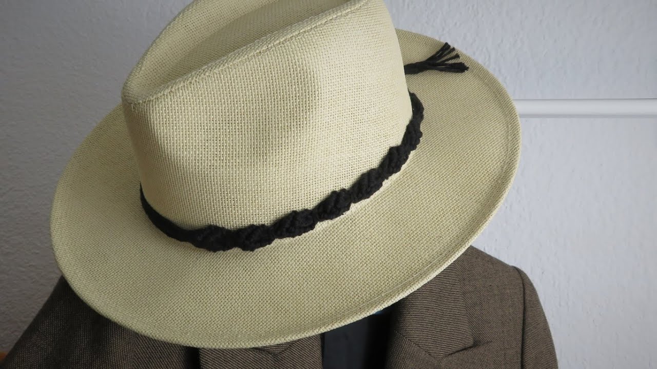 DIY Macramé decorativo para sombrero - FACIL Y ELEGANTE!