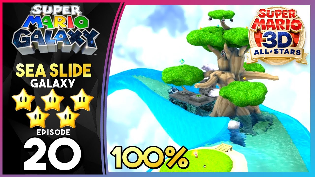 SEA SLIDE GALAXY! - Part 20 - Super Mario Galaxy (3D All-Stars) 100% Gameplay Walkthrough