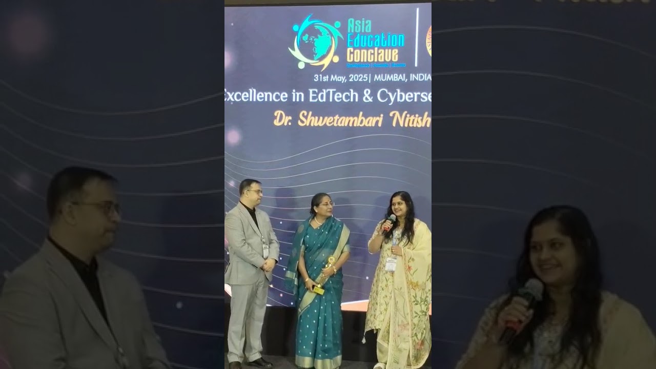 Dr. Shwetambari Nitish Borade Live from Asian Education Awards 2025