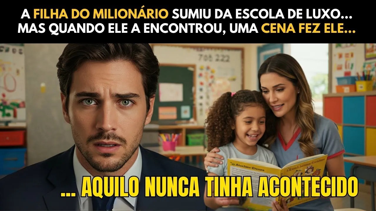 A FILHA DO MILIONÁRIO SUMIU DA ESCOLA DE LUXO... MAS QUANDO ELE A ENCONTROU, UMA CENA FEZ ELE...