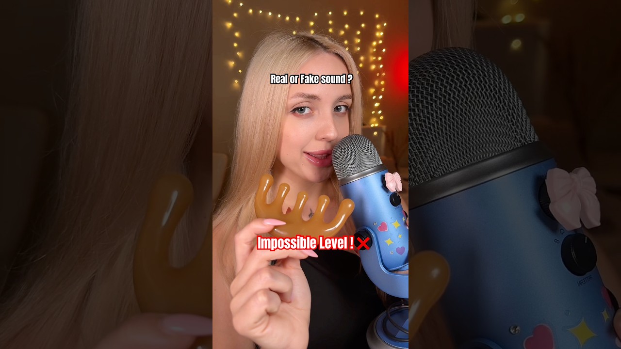 Real or Fake Sound ? Impossible Level ! #asmr #asmrtriggers #shortsasmr #tingles