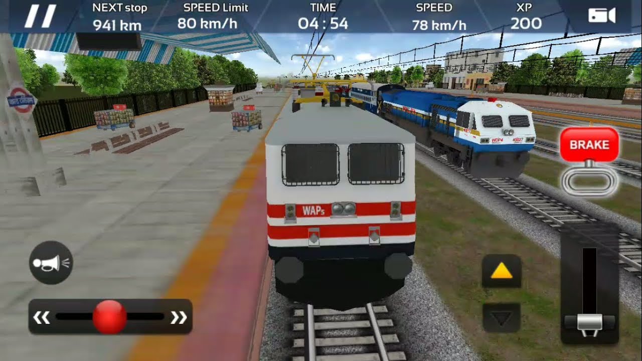 Rajdhani Express Borivali to Ahmedabad | Train Engine - WAP 5 | Indian Train Simulator 2018 - Free