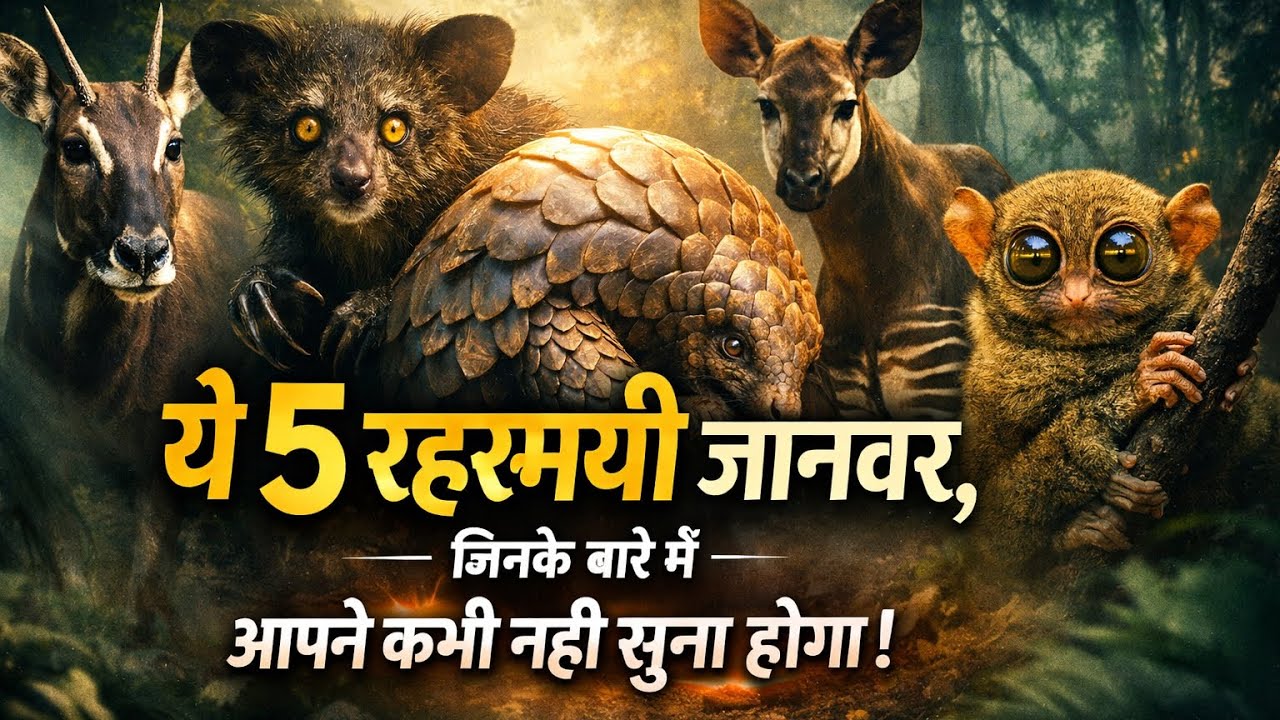 “दुनिया के 5 रहस्यमयी जानवर | Rare Animals Facts in Hindi | Amazing Animal Facts”#facts