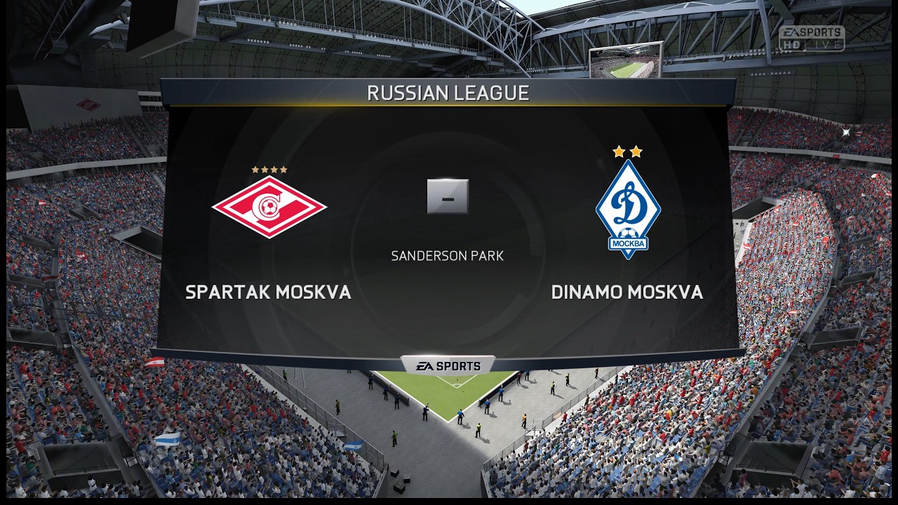 Fifa 15 Чемпионат России третий тур Spartak Moskva - Dinamo Moskva