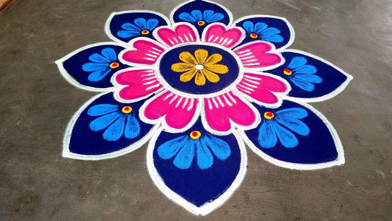 Kaanum Pongal special beautiful rangoli|Pongal special rangoli| sankrantimuggulu| Amazing rangoli