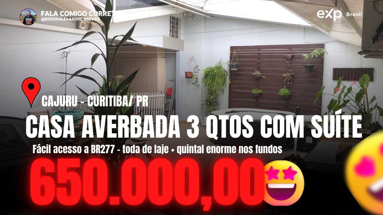 (VENDIDO) Casa a venda em Curitiba no bairro Cajuru ! O final é o melhor 🫶🏻😬😜🙏🏻😉🥳🏡