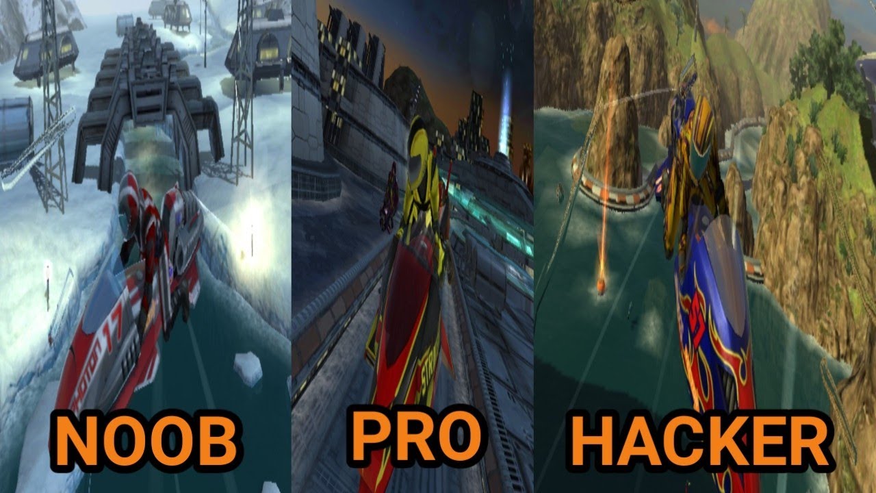 NOOB VS PRO VS HACKER | Riptide GP2 | For android #gameplay