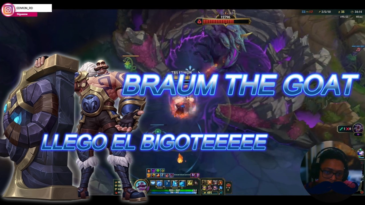 RETO #19 BRAUM THE REAL GOAT SUPP [LEAGUE OF LEGENDS]
