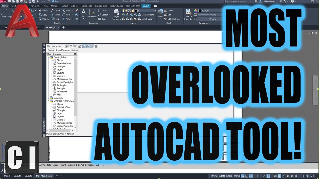 Изучите самый недооцененный инструмент AutoCAD: DesignCenter