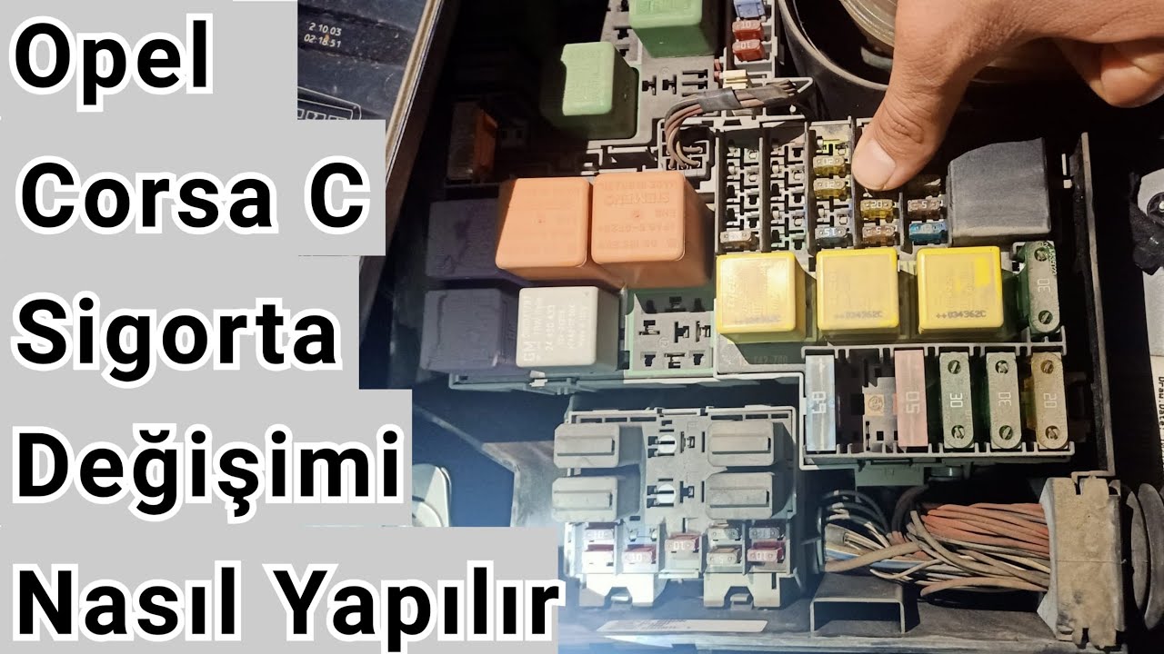 Opel Corsa C Sigorta Değişimi Nasıl Yapılır? Geri Görüş kamerası Çalışmıyor