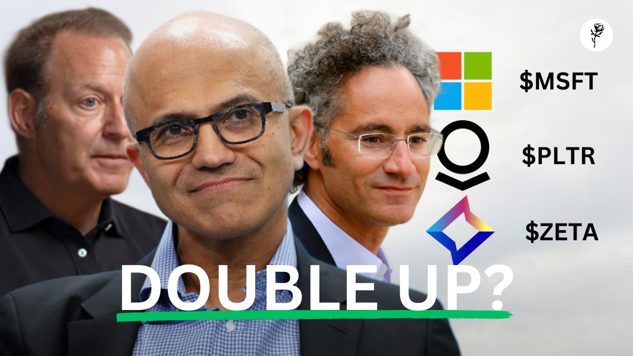 Двойной рост Microsoft ($MSFT), партнерство Zeta Global ($ZETA) и Palantir ($PLTR)