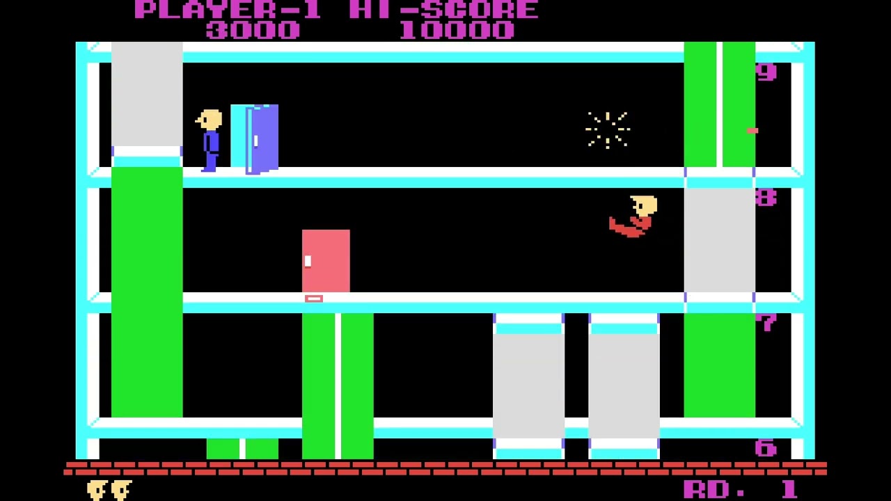 ゲーム一面クリア #19 エレベーターアクション