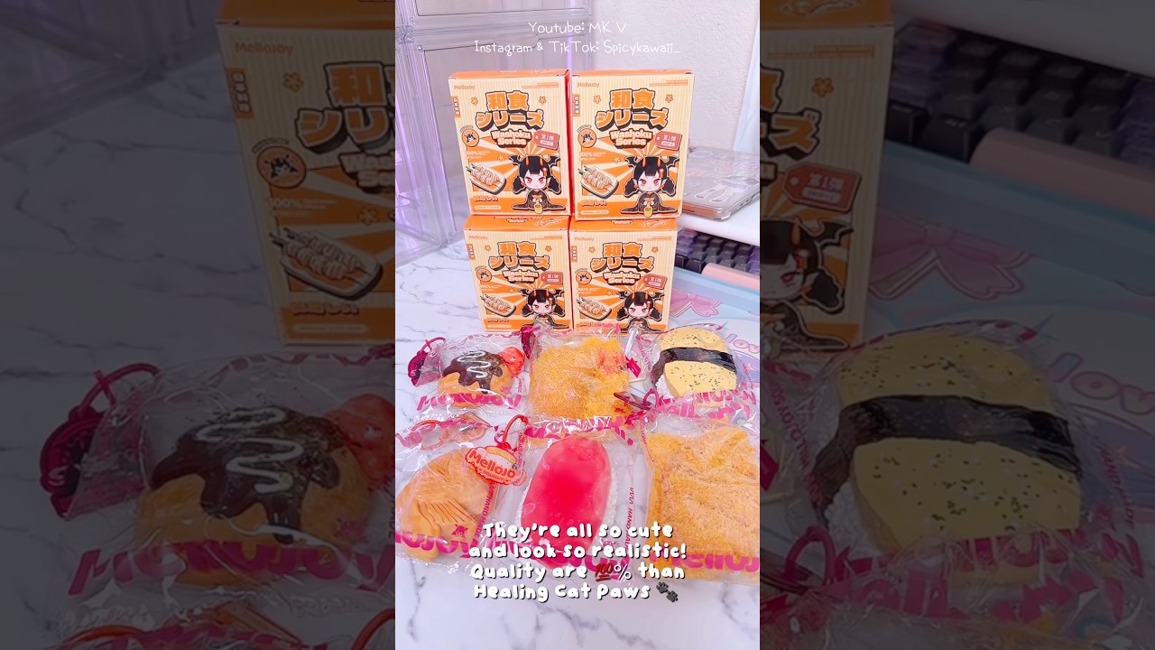 Unboxing MelloJoy  Washoku Series (Japanese Food Series) #blindbox #unboxing #food #squishy #kawaii