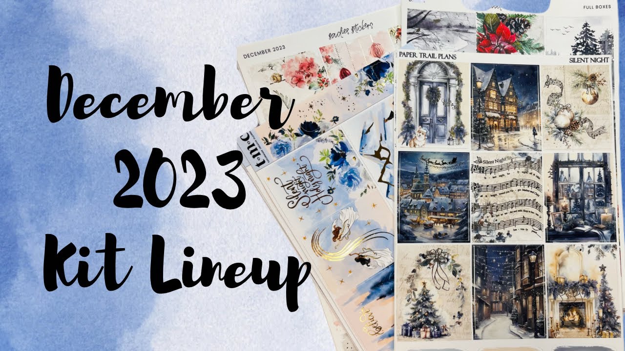 December 2023 Kit Lineup ft. ​⁠Sadie’s Stickers, Paper Trail Plans and Taylormade Creative co