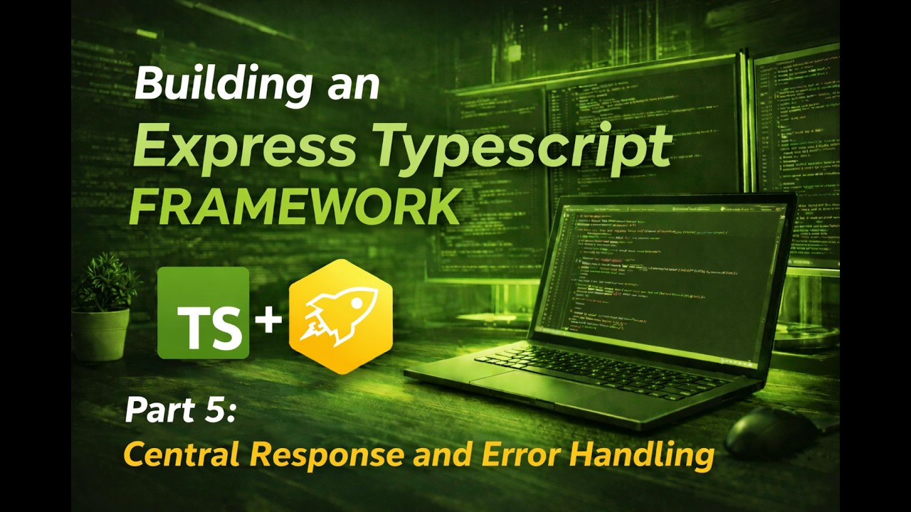 Chapter 5 : Central Response and Error Handling | Express and TypeScript | Building a framework