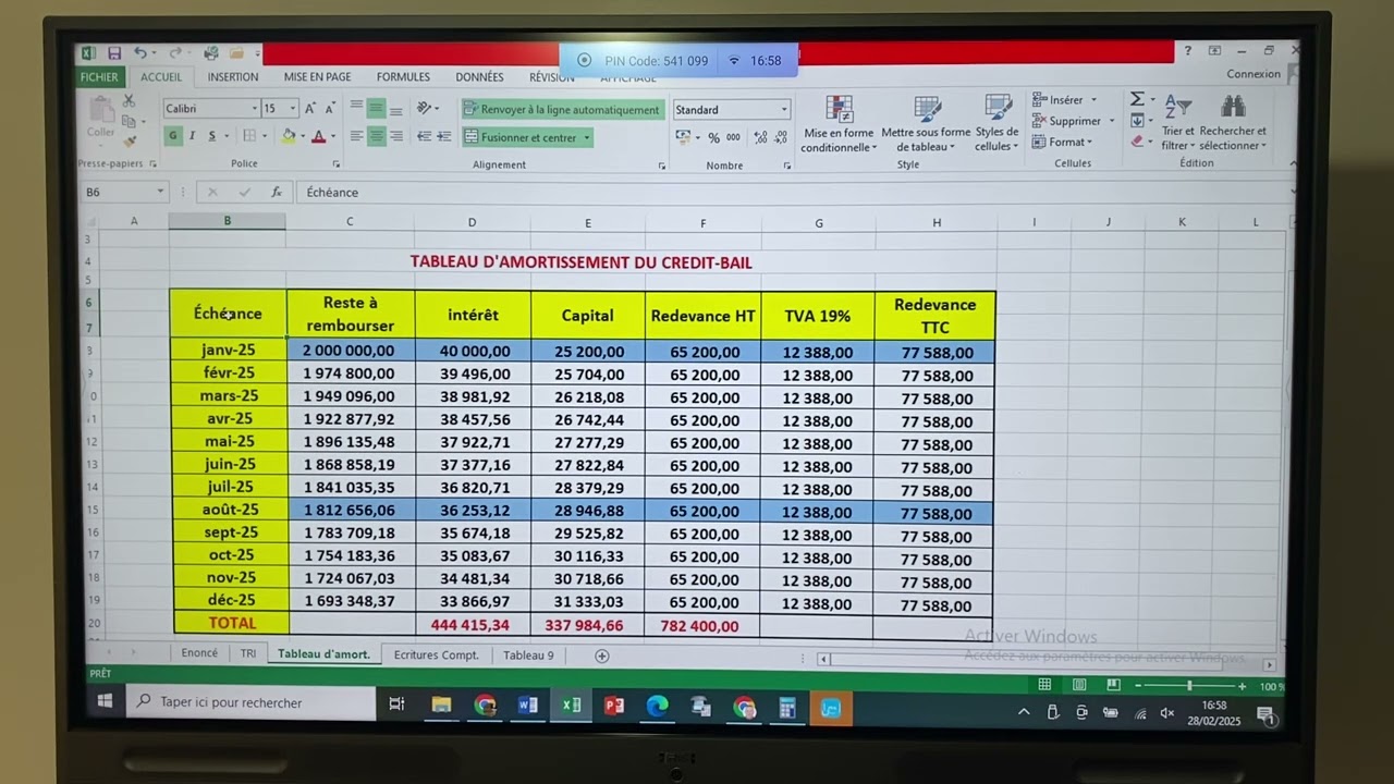 Credit Bail: Cas Pratique Corrigé.