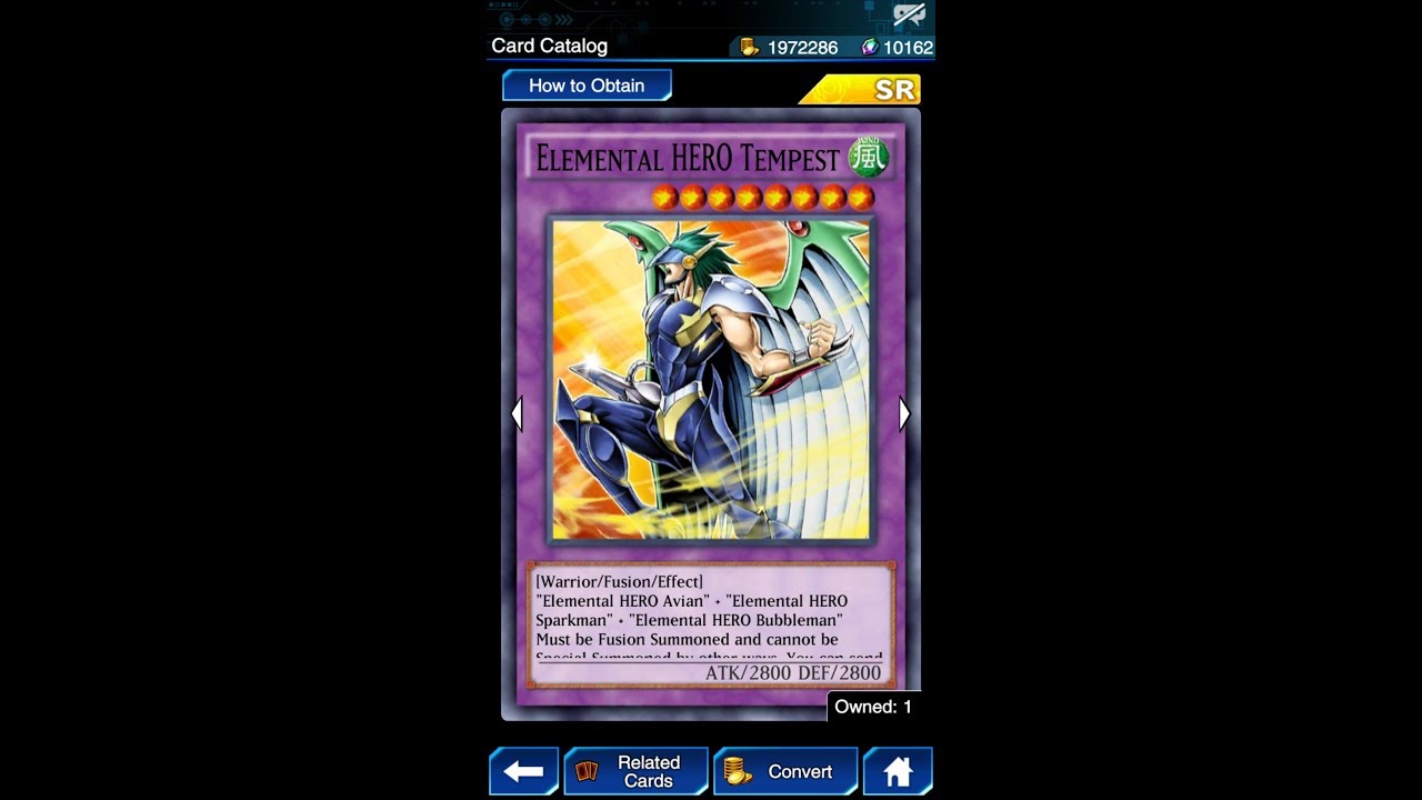 Yugioh Duel Links - One of Jaden's Favorite Monster : Elemental HERO Tempest