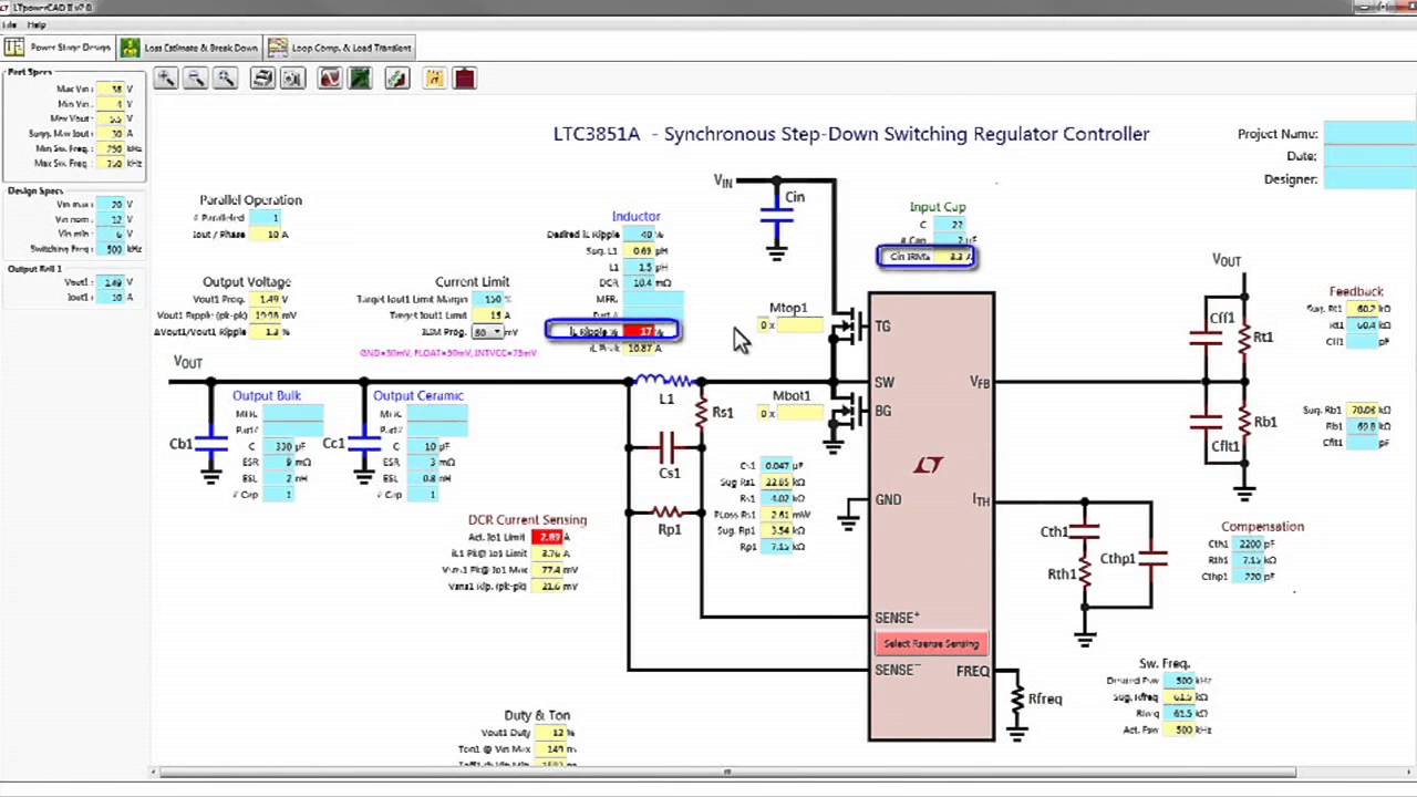 LTpowerCAD: A Design Tool for Switching Regulators