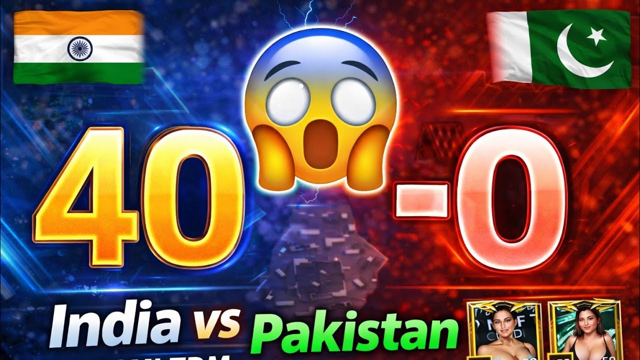 India vs Pakistan 😱 | 40–0 Full Domination 🔥 BGMI TDM Match