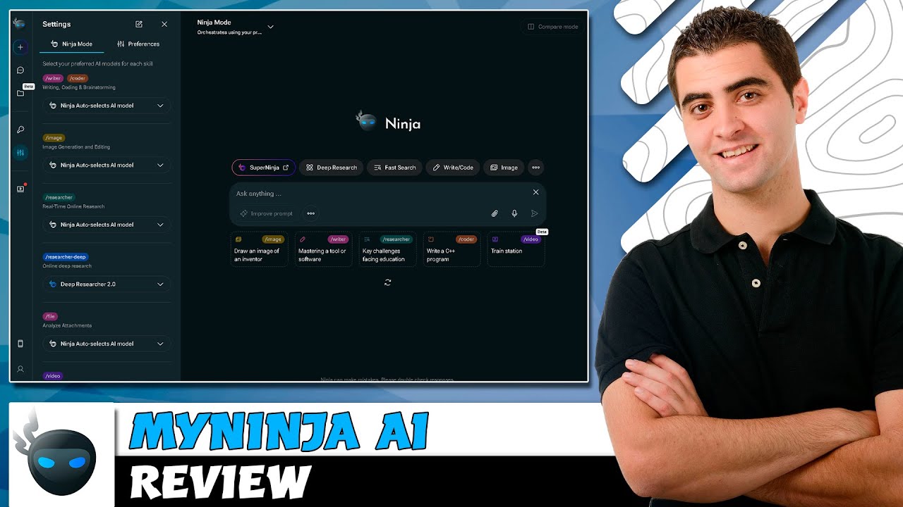Обзор Myninja Ai &mdash; лучший универсальный AI-агент | Лучшие бесплатные альтернативы ChatGPT (обзор)