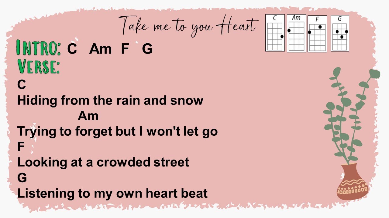 Take Me To Your Heart - Michael Learns to Rock (Ukulele Play Along)
