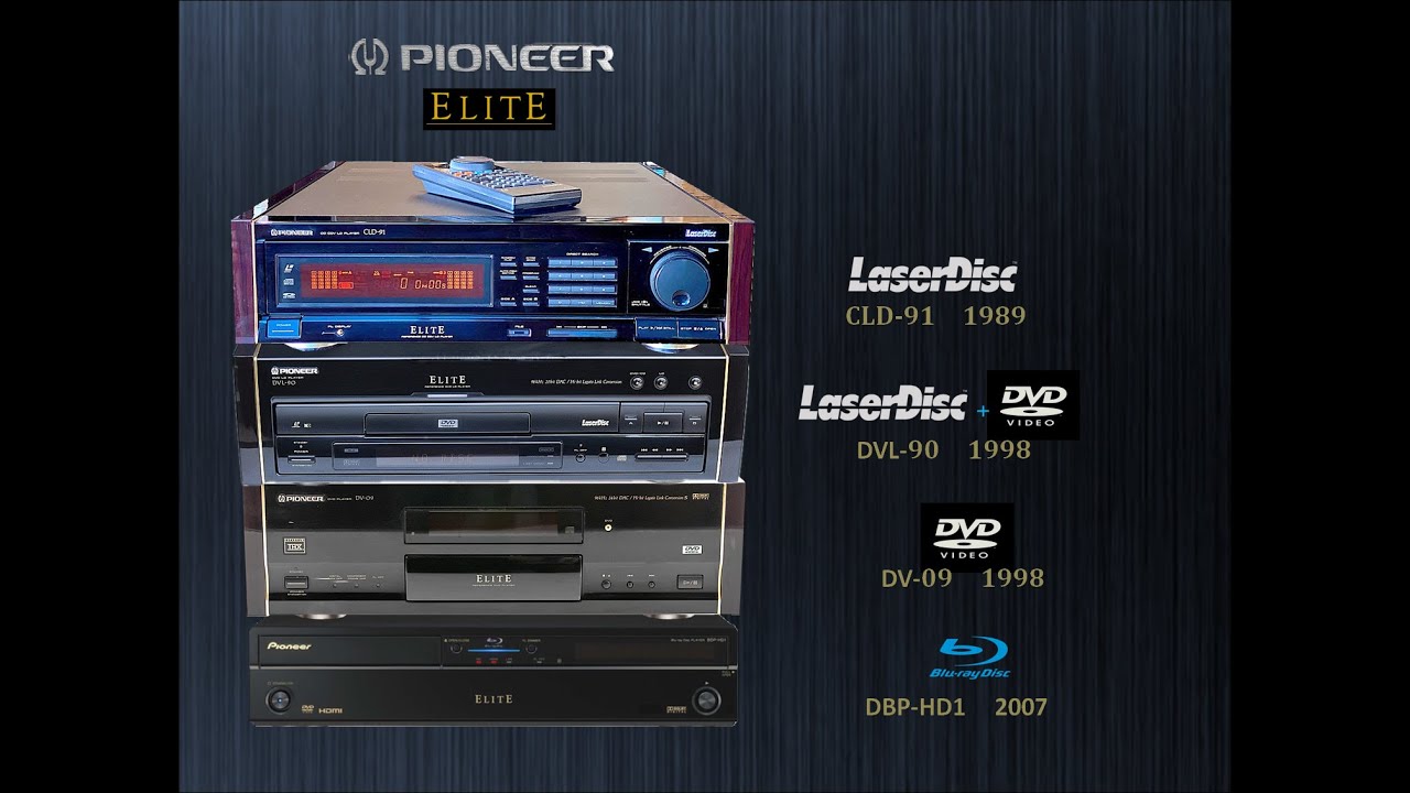 All pioneer ELITE LD/DVD/BD player/REC model 1989+2014