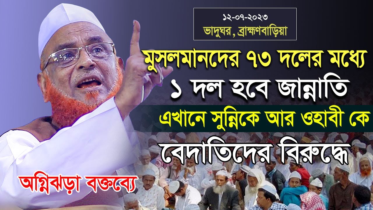 মুসলমানদের ৭৩ দলের মধ্যে ১ দল জান্নাতি তাহলে এখানে ওহাবি আর সুন্নি কে ? আল্লামা নুরুল ইসলাম ওলিপুরী