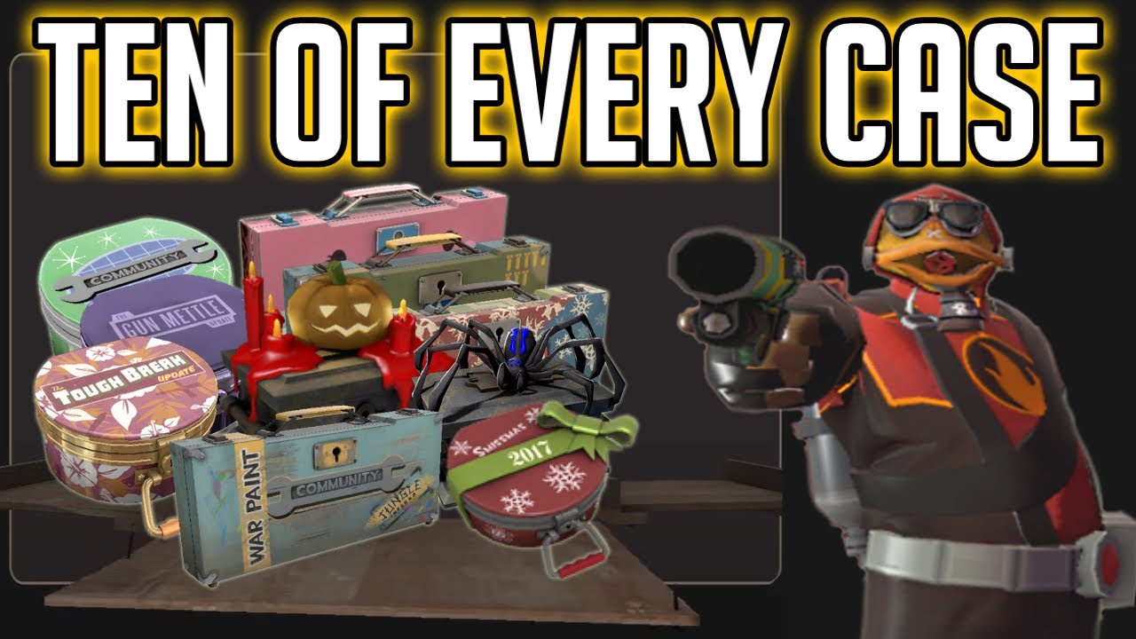 [TF2] Распаковка десяти из ВСЕХ существующих кейсов (350 кейсов)
