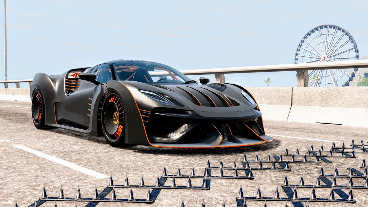 Spike Strip High Speed Crashes #48 – BeamNG Drive | CrashBoomPunk