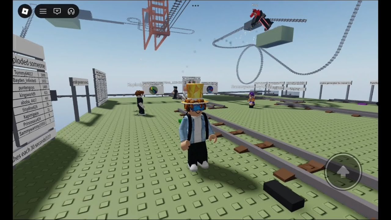 Roblox: cart ride around nothing for destroy the cart of explosion that players Gameplay Part 27