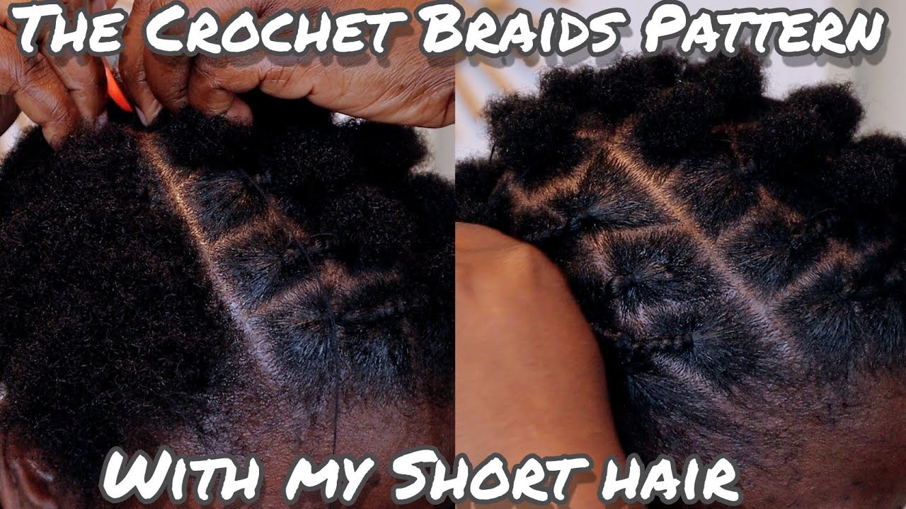 Crochet Braid Pattern For Short Hair | How To Crochet Braids Pattern No Cornrows | Dilias Empire.