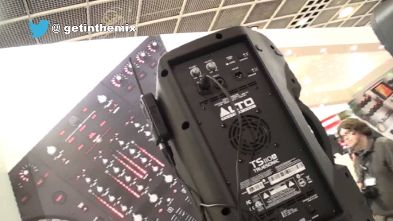 Alto TS110 demo with DJ Tutor at MusikMesse 2013 with www.getinthemix.com