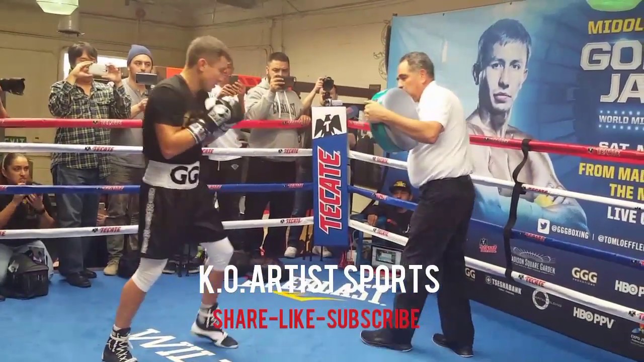 SCARY POWER!!! GGG DESTROYS DONUT PAD!