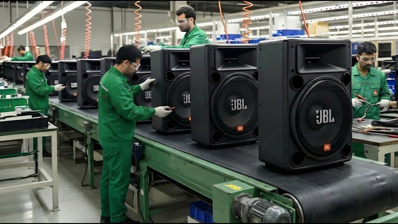 Inside the JBL KP 6012 Speaker Factory – Full Manufacturing Process From Start to Finish