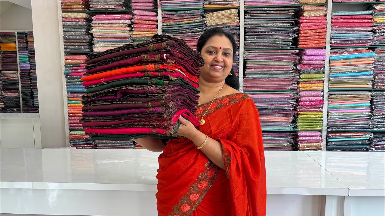 ഇതല്ലേ ഇപ്പോൾ Trend ഏറ്റവും പുതിയ Modal Partywear Sarees