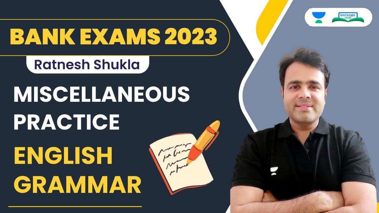 Practice Grammar | Miscellaneous Session | Bank Exams 2023 | Ratnesh Shukla