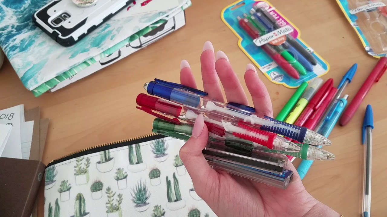 Packing my pencil case