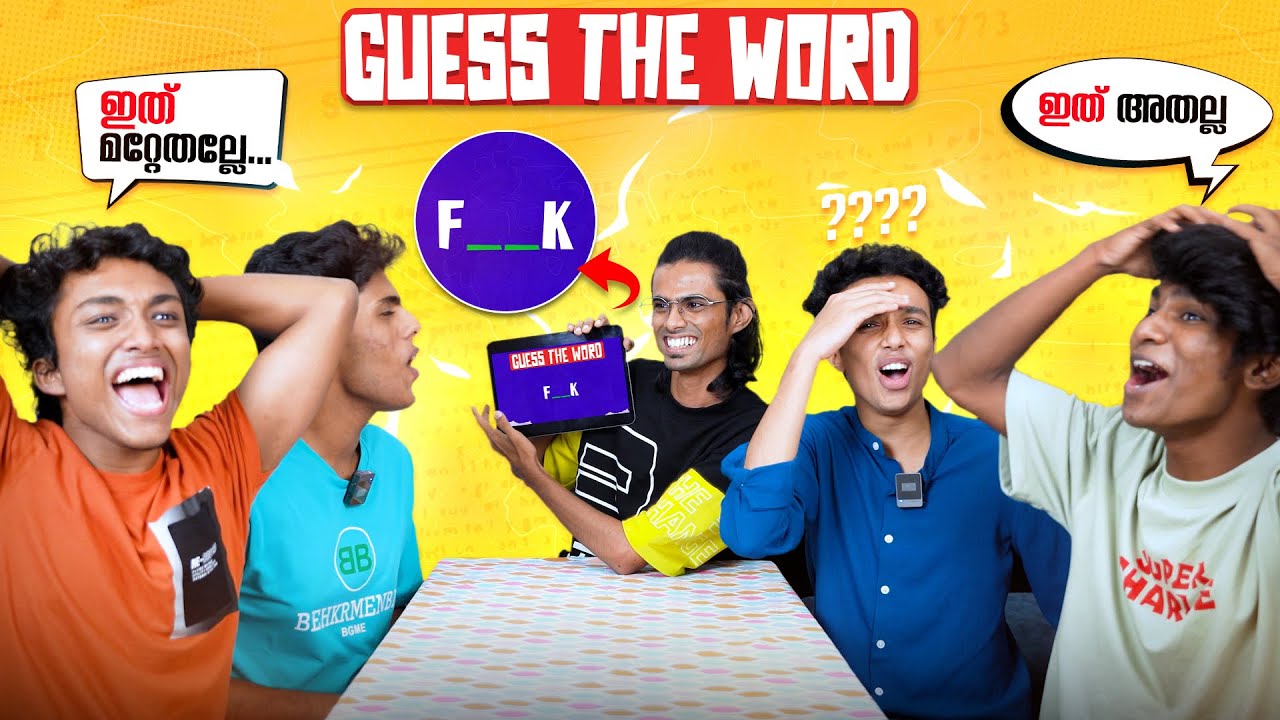 Guess The Word Challenge 😨🔥 ഇത് മറ്റേത് അല്ലേ ? 😂 Bootcamp Boys | We Talks